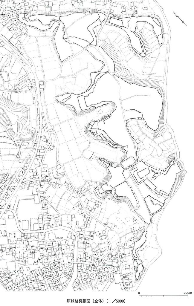 「原城跡縄張図|長崎県教育委員会調査報告書」